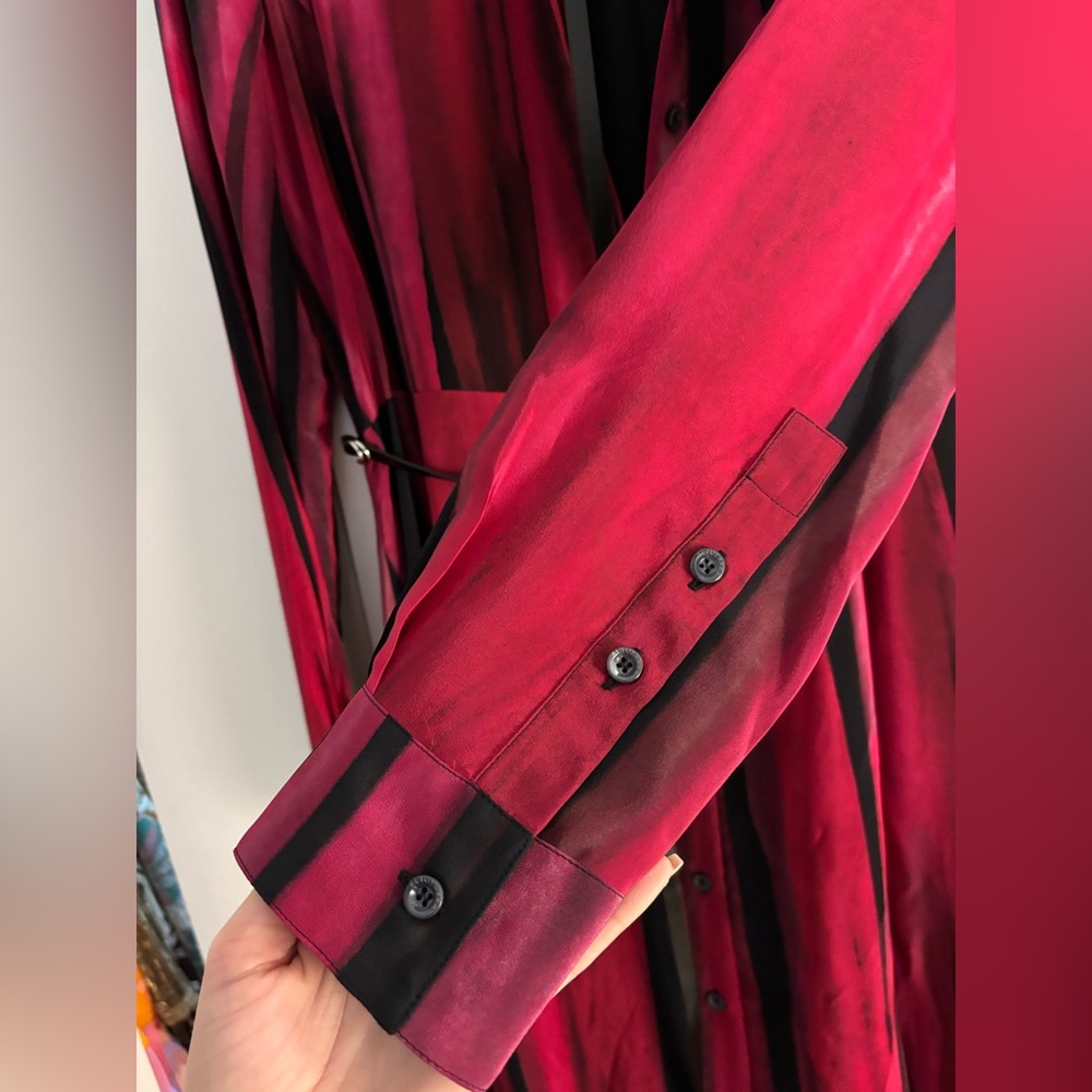 Altuzarra Judina Striped Silk Midi Shirt Dress - Picture 10 of 14